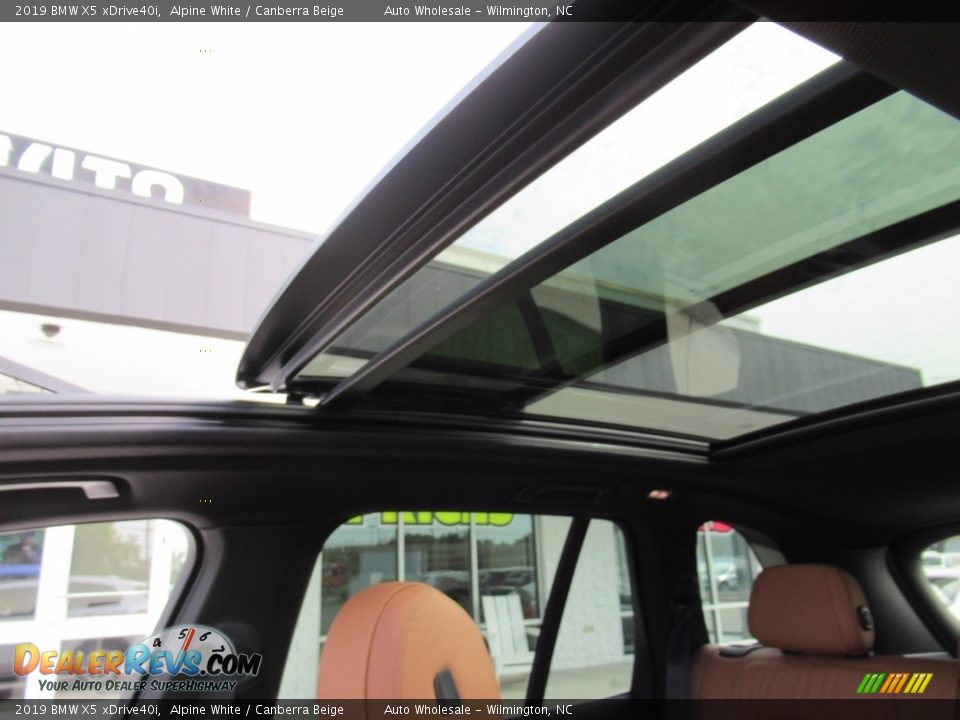 2019 BMW X5 xDrive40i Alpine White / Canberra Beige Photo #11