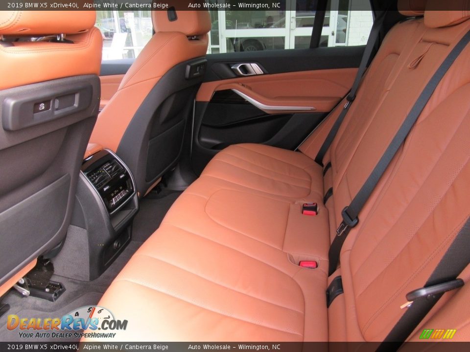 2019 BMW X5 xDrive40i Alpine White / Canberra Beige Photo #12