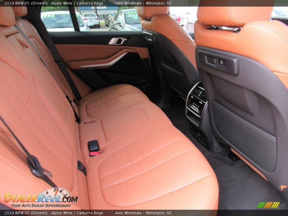 2019 BMW X5 xDrive40i Alpine White / Canberra Beige Photo #14