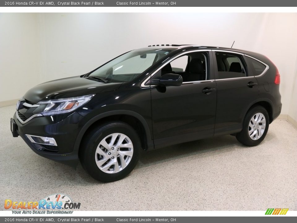 2016 Honda CR-V EX AWD Crystal Black Pearl / Black Photo #3