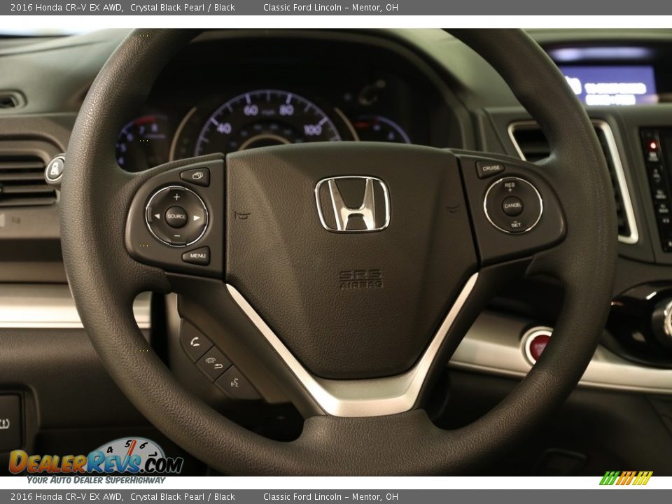 2016 Honda CR-V EX AWD Crystal Black Pearl / Black Photo #8