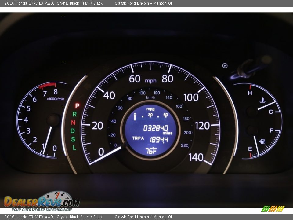 2016 Honda CR-V EX AWD Crystal Black Pearl / Black Photo #9