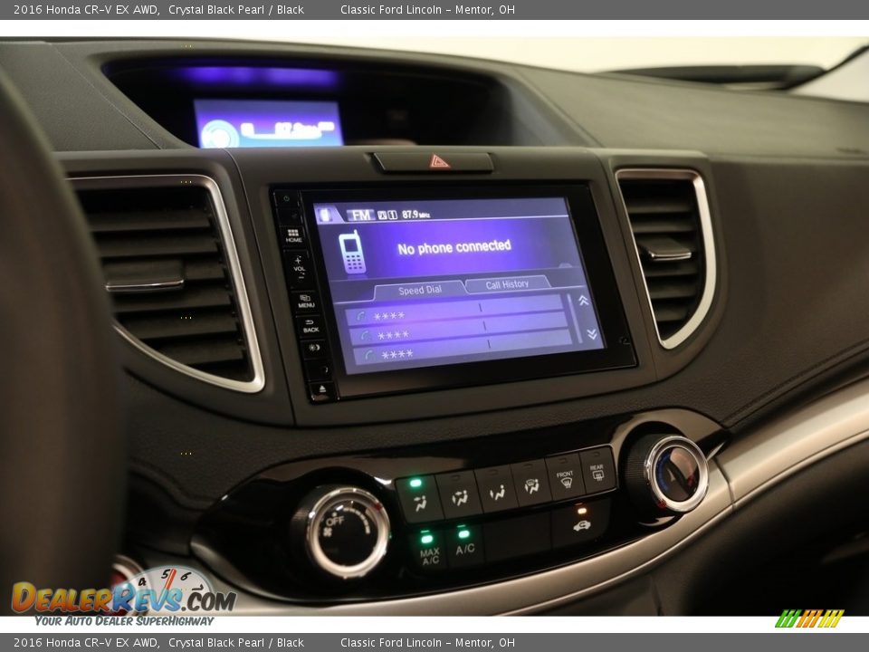2016 Honda CR-V EX AWD Crystal Black Pearl / Black Photo #10