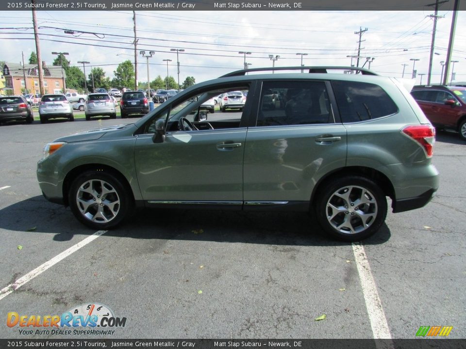 2015 Subaru Forester 2.5i Touring Jasmine Green Metallic / Gray Photo #9