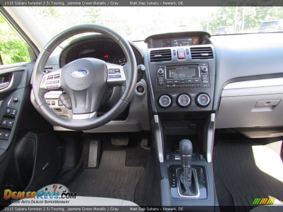 2015 Subaru Forester 2.5i Touring Jasmine Green Metallic / Gray Photo #10