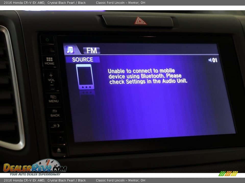 2016 Honda CR-V EX AWD Crystal Black Pearl / Black Photo #17