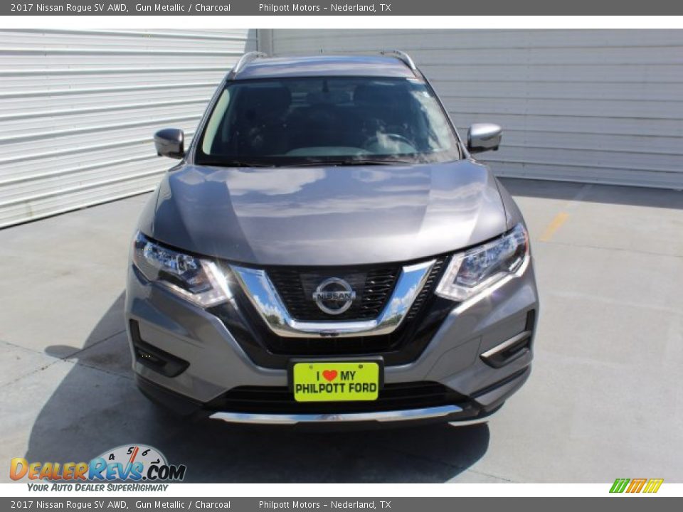 2017 Nissan Rogue SV AWD Gun Metallic / Charcoal Photo #3