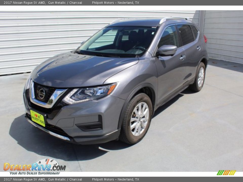 2017 Nissan Rogue SV AWD Gun Metallic / Charcoal Photo #4