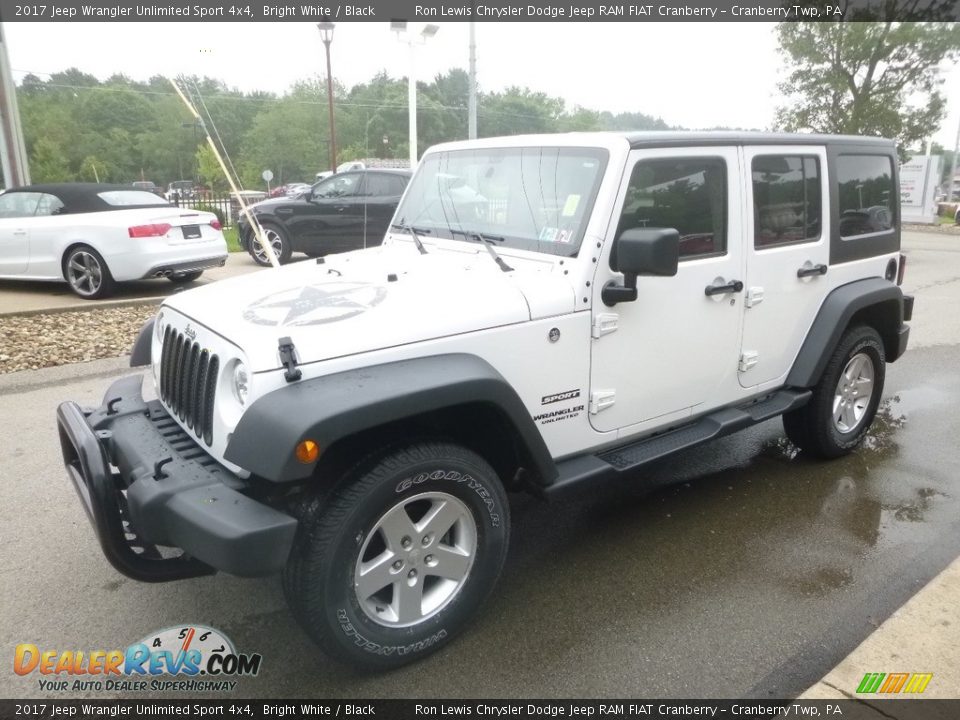 2017 Jeep Wrangler Unlimited Sport 4x4 Bright White / Black Photo #5