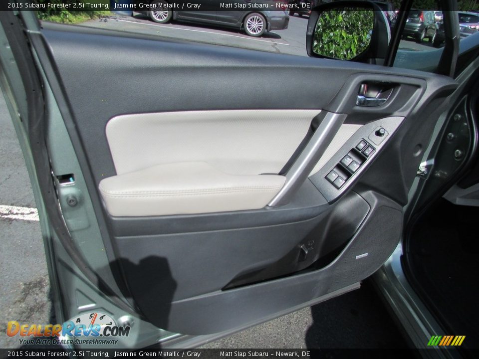 2015 Subaru Forester 2.5i Touring Jasmine Green Metallic / Gray Photo #14