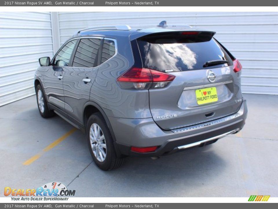 2017 Nissan Rogue SV AWD Gun Metallic / Charcoal Photo #6