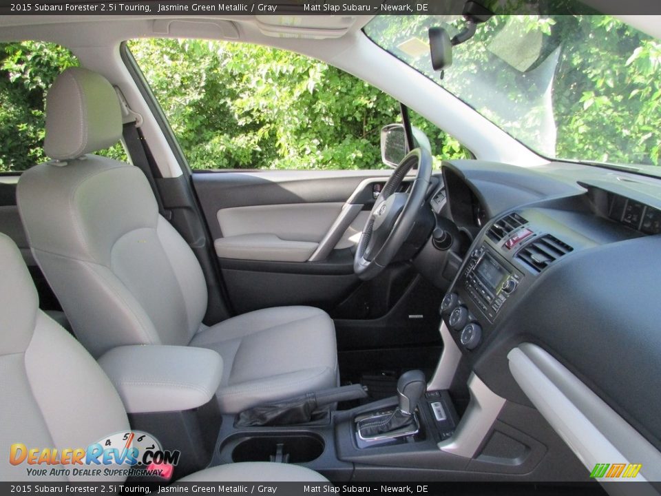 2015 Subaru Forester 2.5i Touring Jasmine Green Metallic / Gray Photo #17