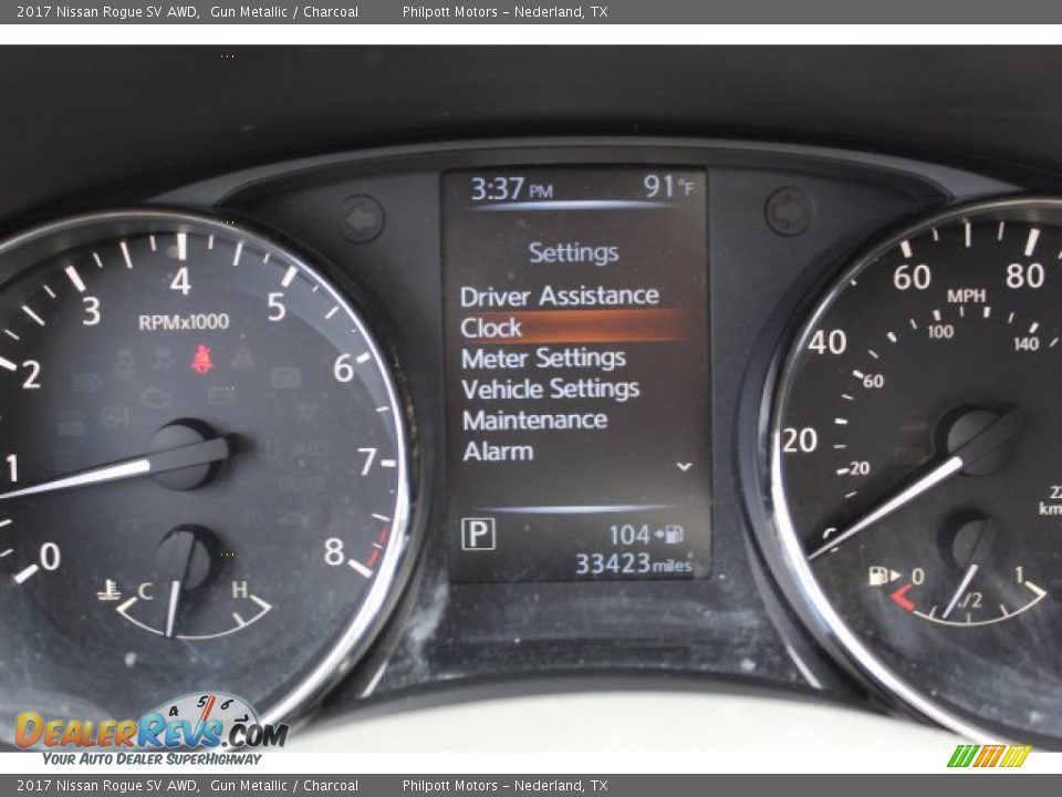 2017 Nissan Rogue SV AWD Gun Metallic / Charcoal Photo #14
