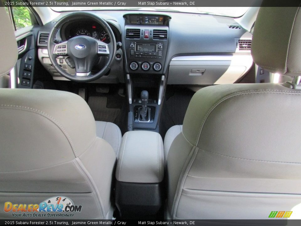 2015 Subaru Forester 2.5i Touring Jasmine Green Metallic / Gray Photo #24