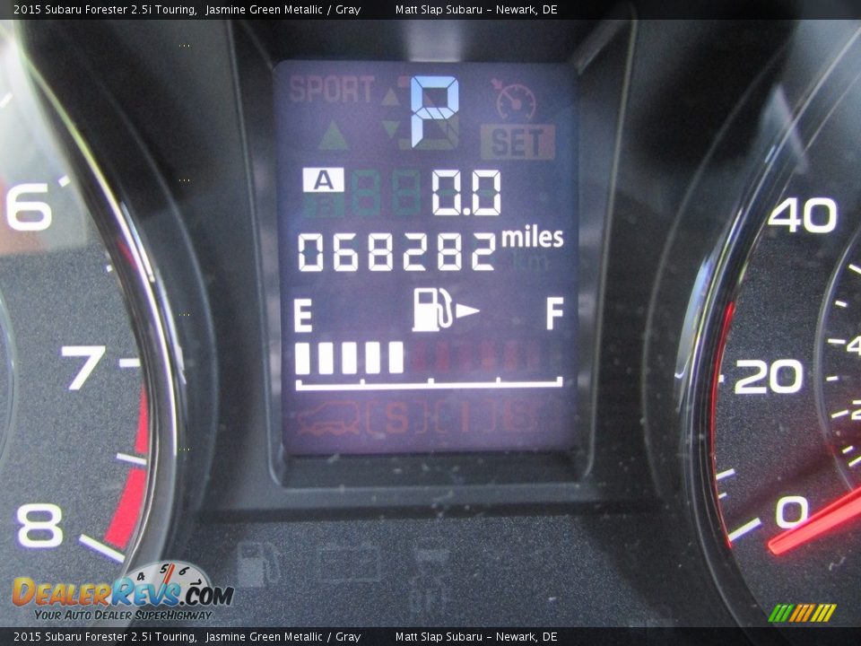 2015 Subaru Forester 2.5i Touring Jasmine Green Metallic / Gray Photo #28