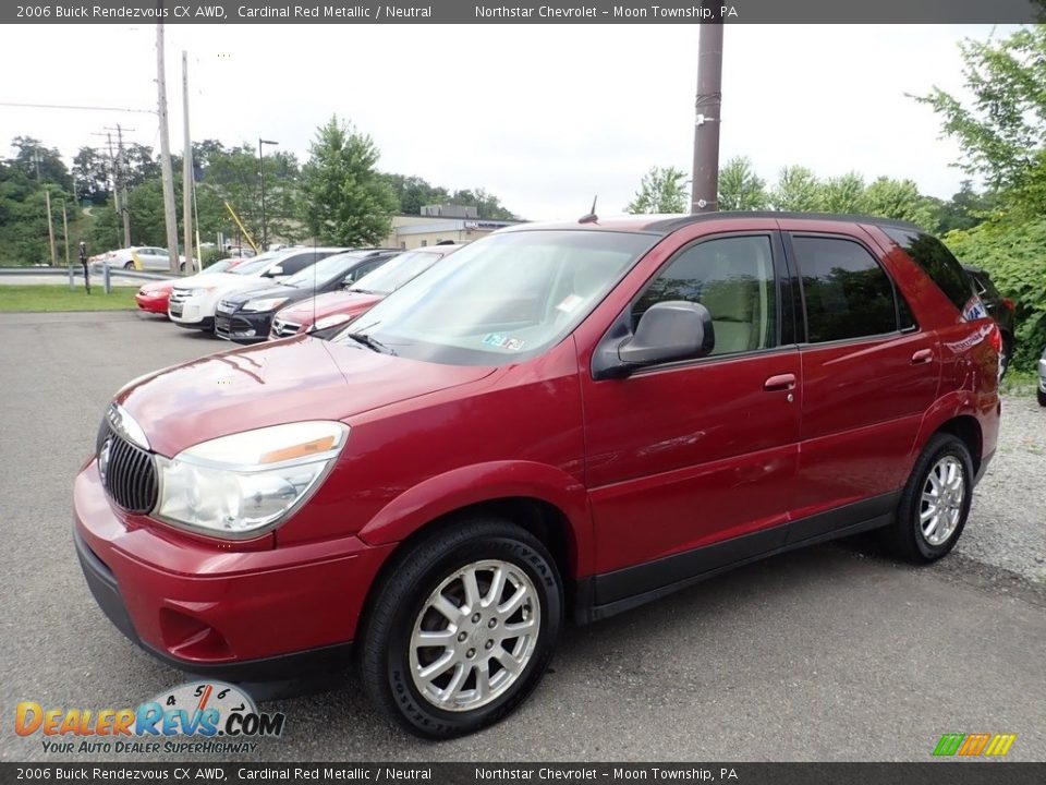 2006 Buick Rendezvous CX AWD Cardinal Red Metallic / Neutral Photo #1
