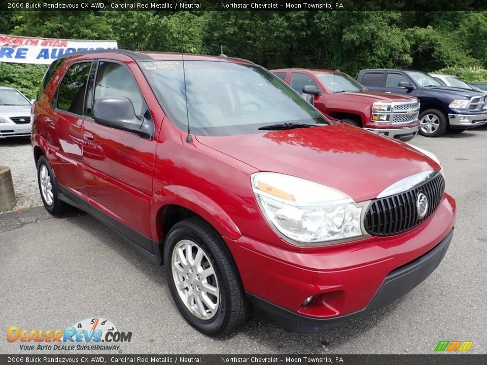 2006 Buick Rendezvous CX AWD Cardinal Red Metallic / Neutral Photo #4