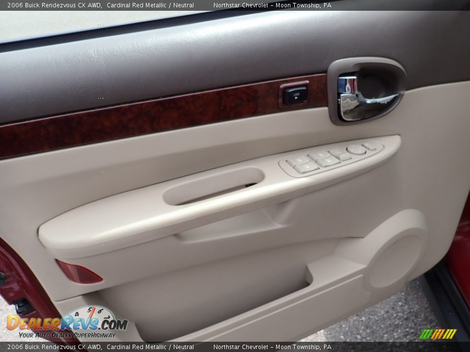 2006 Buick Rendezvous CX AWD Cardinal Red Metallic / Neutral Photo #11