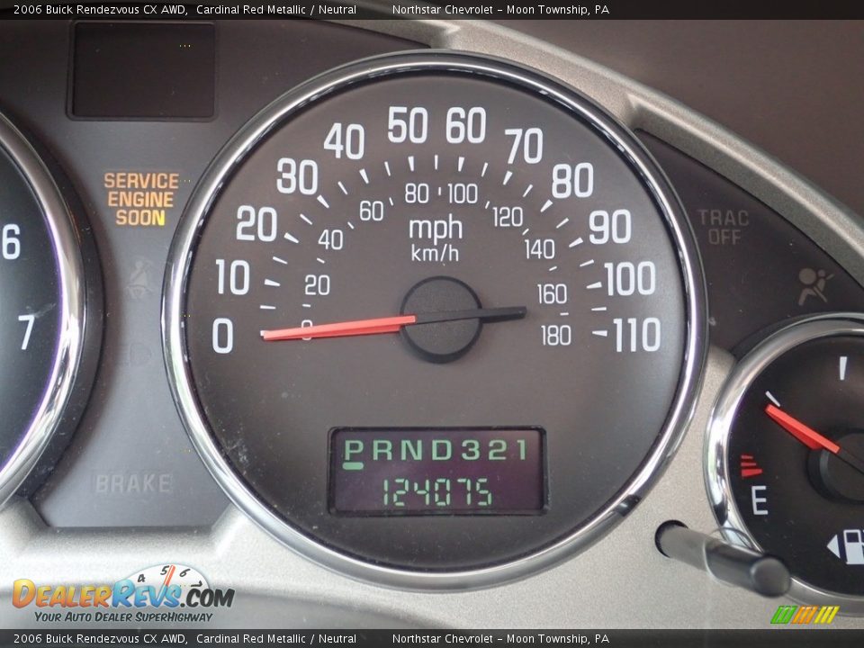 2006 Buick Rendezvous CX AWD Cardinal Red Metallic / Neutral Photo #15