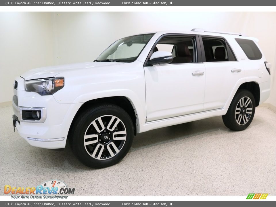 2018 Toyota 4Runner Limited Blizzard White Pearl / Redwood Photo #3