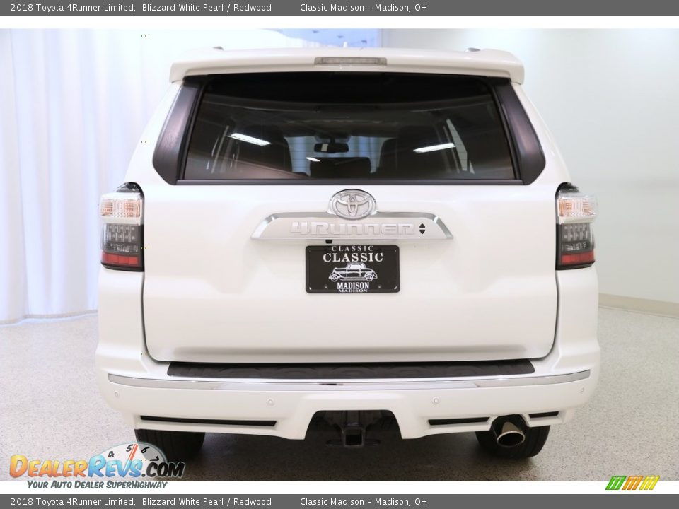 2018 Toyota 4Runner Limited Blizzard White Pearl / Redwood Photo #24
