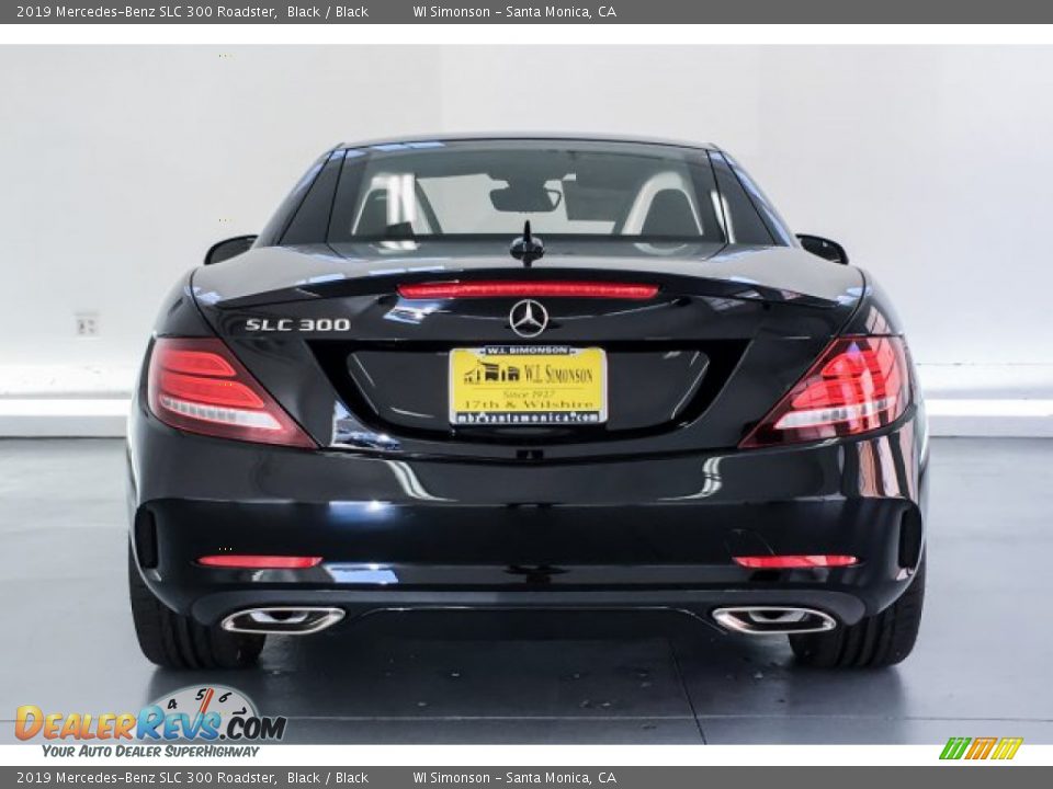 2019 Mercedes-Benz SLC 300 Roadster Black / Black Photo #3