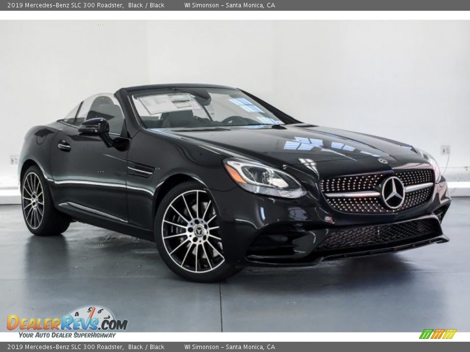 2019 Mercedes-Benz SLC 300 Roadster Black / Black Photo #10