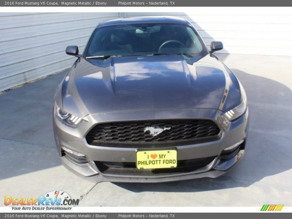2016 Ford Mustang V6 Coupe Magnetic Metallic / Ebony Photo #3
