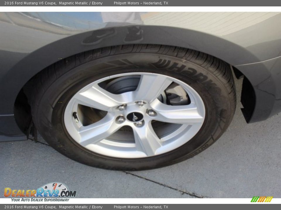 2016 Ford Mustang V6 Coupe Magnetic Metallic / Ebony Photo #6