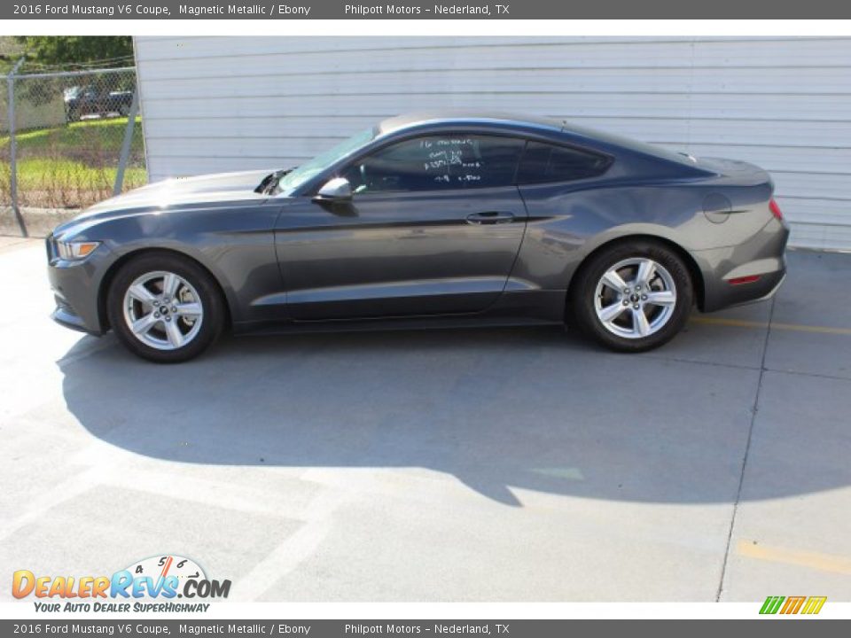 2016 Ford Mustang V6 Coupe Magnetic Metallic / Ebony Photo #7