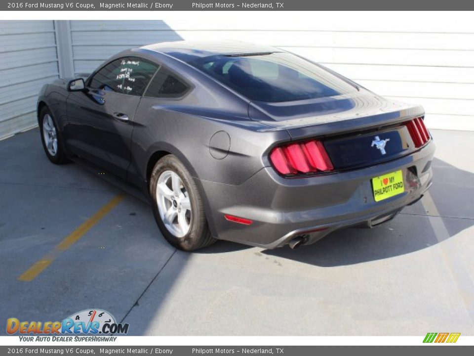 2016 Ford Mustang V6 Coupe Magnetic Metallic / Ebony Photo #8