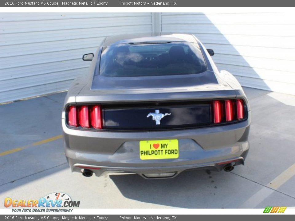 2016 Ford Mustang V6 Coupe Magnetic Metallic / Ebony Photo #9