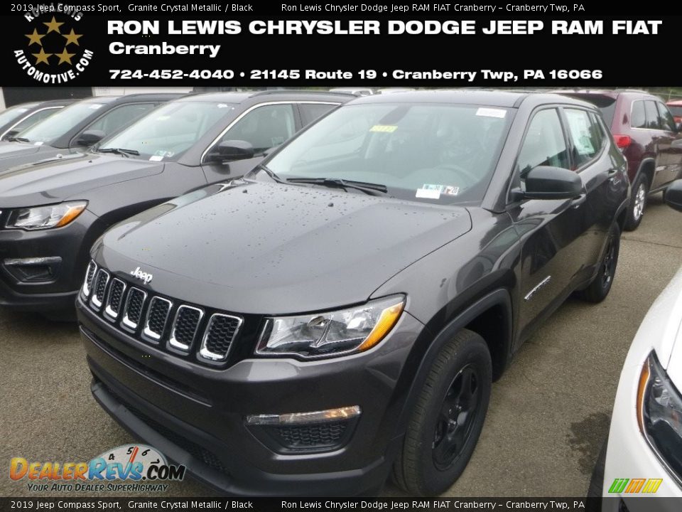 2019 Jeep Compass Sport Granite Crystal Metallic / Black Photo #1