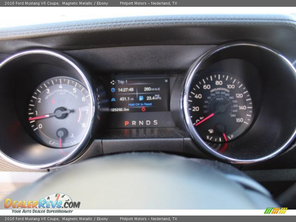 2016 Ford Mustang V6 Coupe Magnetic Metallic / Ebony Photo #15