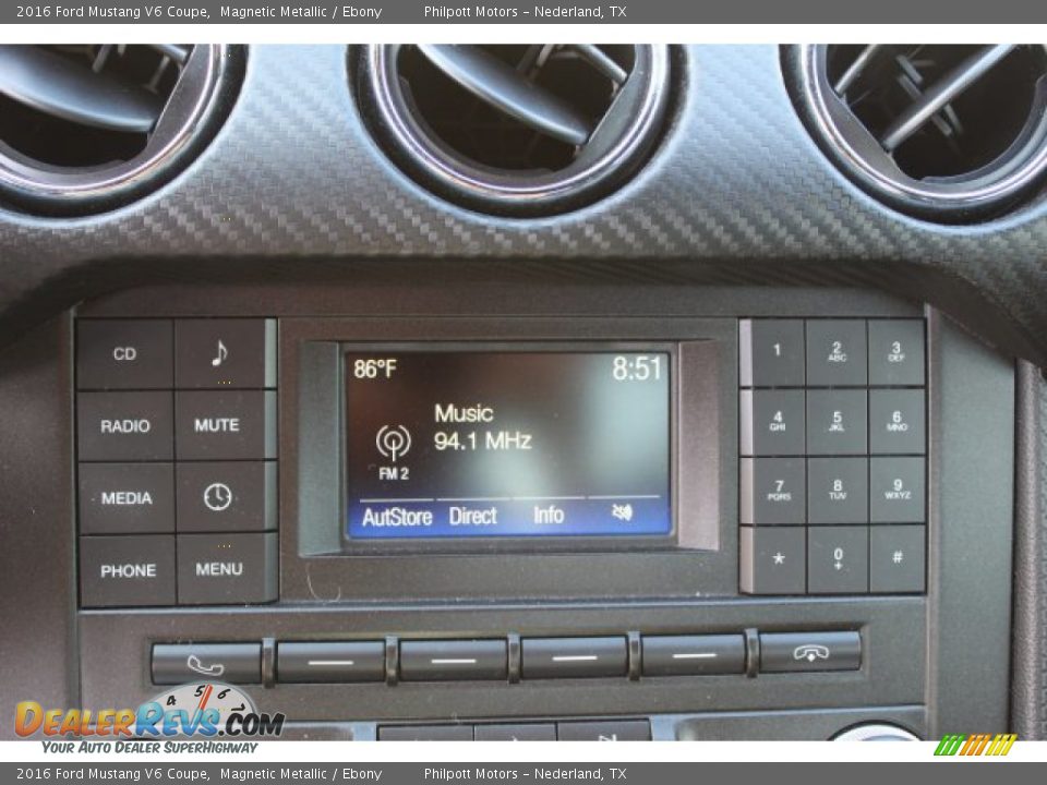2016 Ford Mustang V6 Coupe Magnetic Metallic / Ebony Photo #17