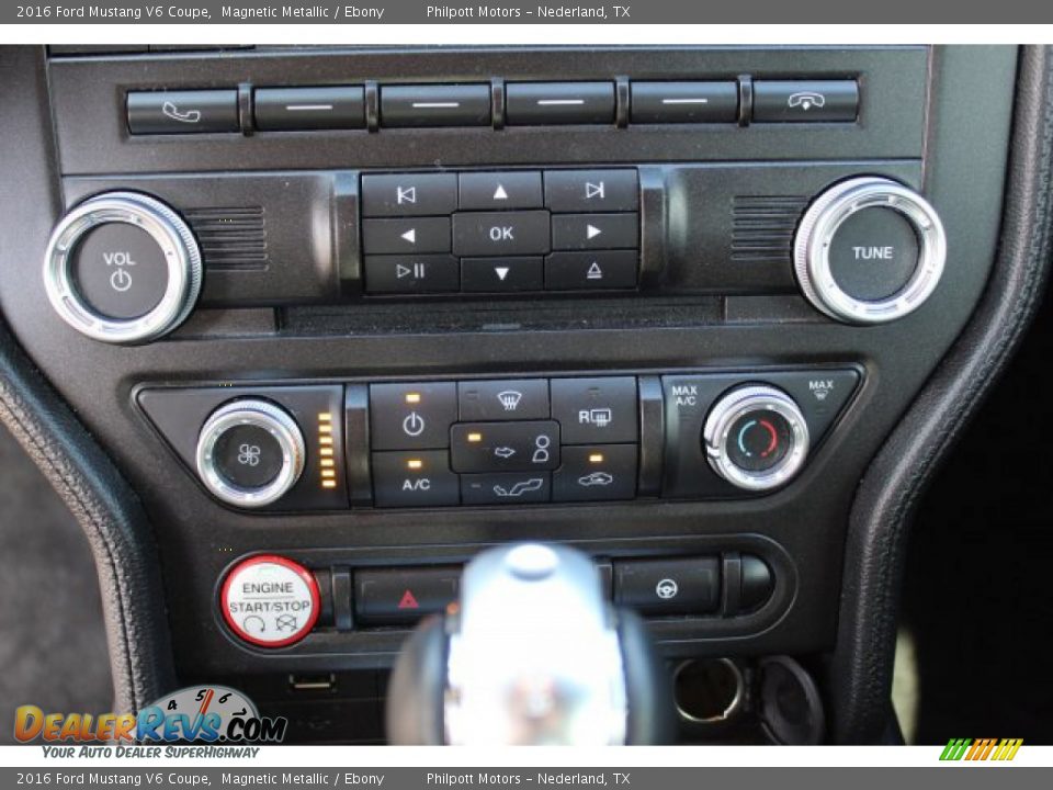2016 Ford Mustang V6 Coupe Magnetic Metallic / Ebony Photo #18