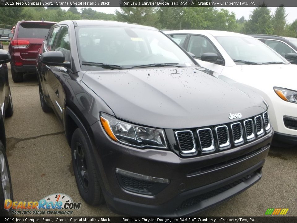 2019 Jeep Compass Sport Granite Crystal Metallic / Black Photo #6