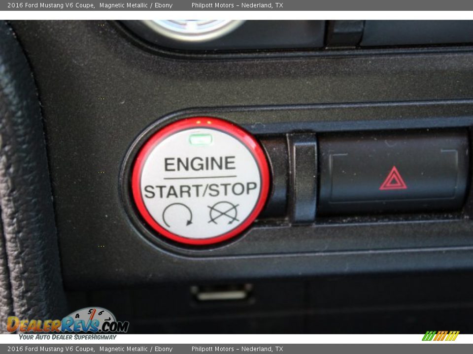 2016 Ford Mustang V6 Coupe Magnetic Metallic / Ebony Photo #19