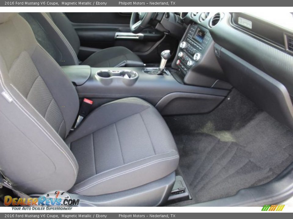 2016 Ford Mustang V6 Coupe Magnetic Metallic / Ebony Photo #23