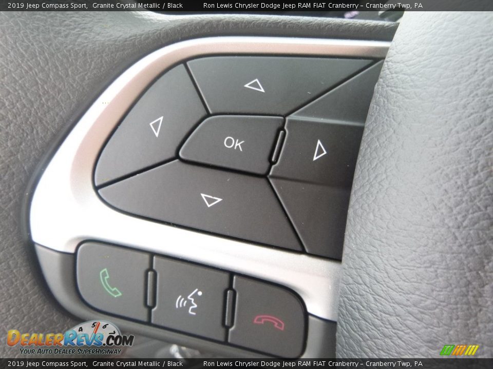 2019 Jeep Compass Sport Granite Crystal Metallic / Black Photo #15