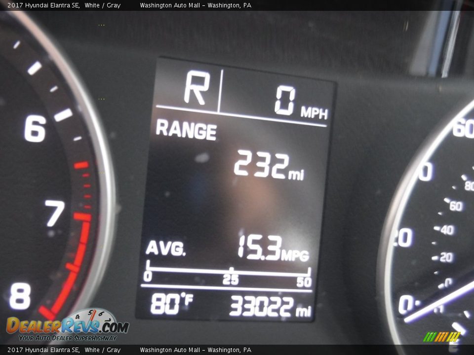 2017 Hyundai Elantra SE White / Gray Photo #25