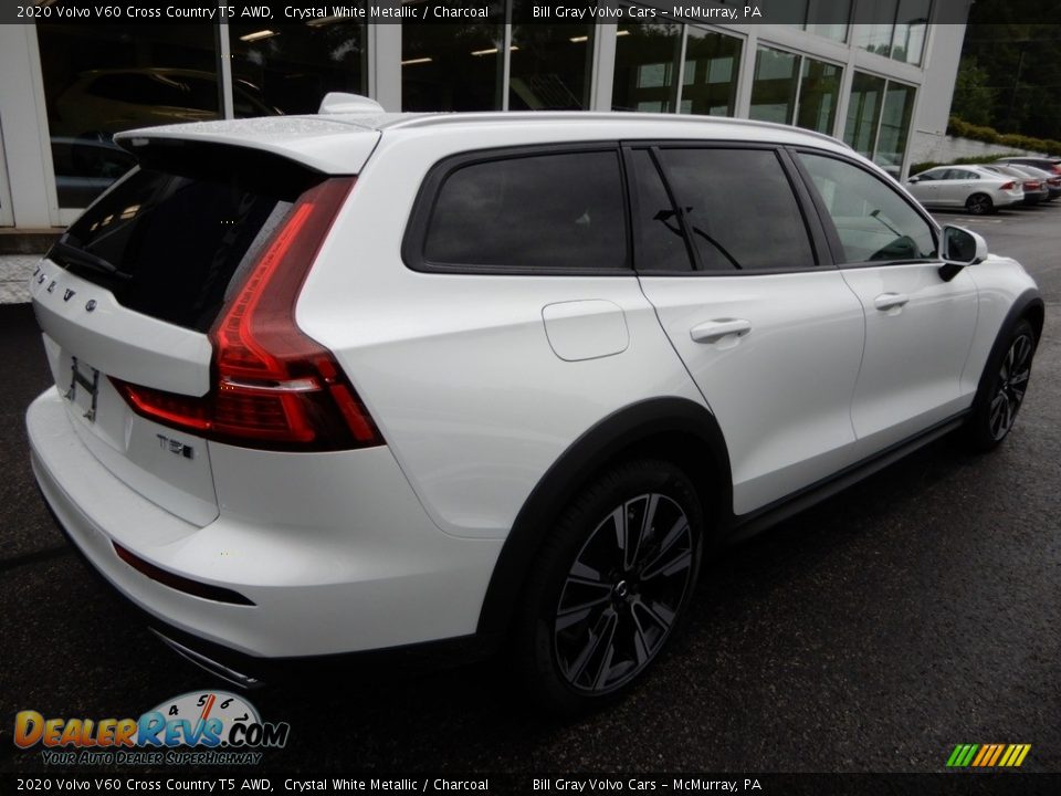 2020 Volvo V60 Cross Country T5 AWD Crystal White Metallic / Charcoal Photo #2