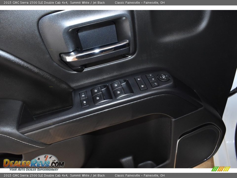 2015 GMC Sierra 1500 SLE Double Cab 4x4 Summit White / Jet Black Photo #10
