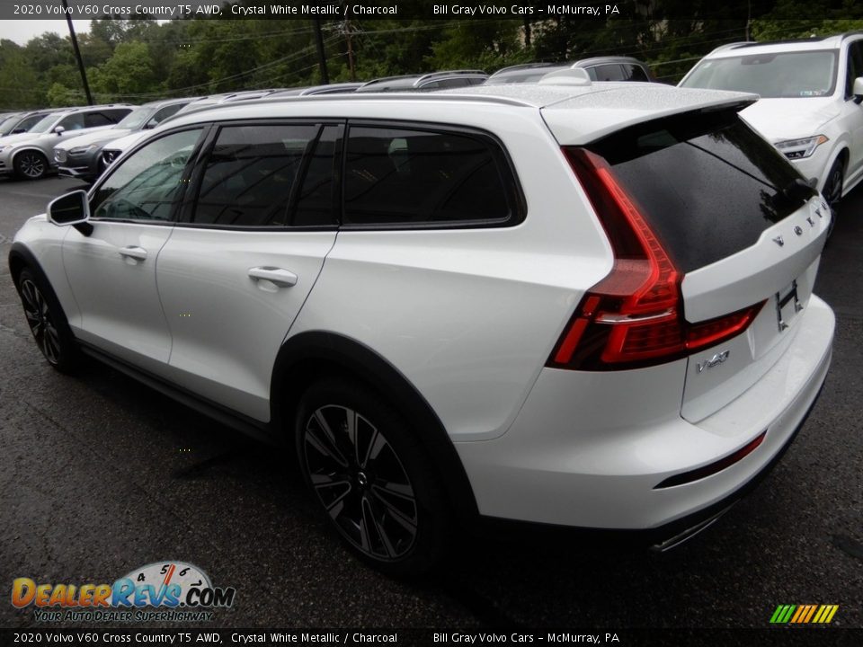 2020 Volvo V60 Cross Country T5 AWD Crystal White Metallic / Charcoal Photo #4