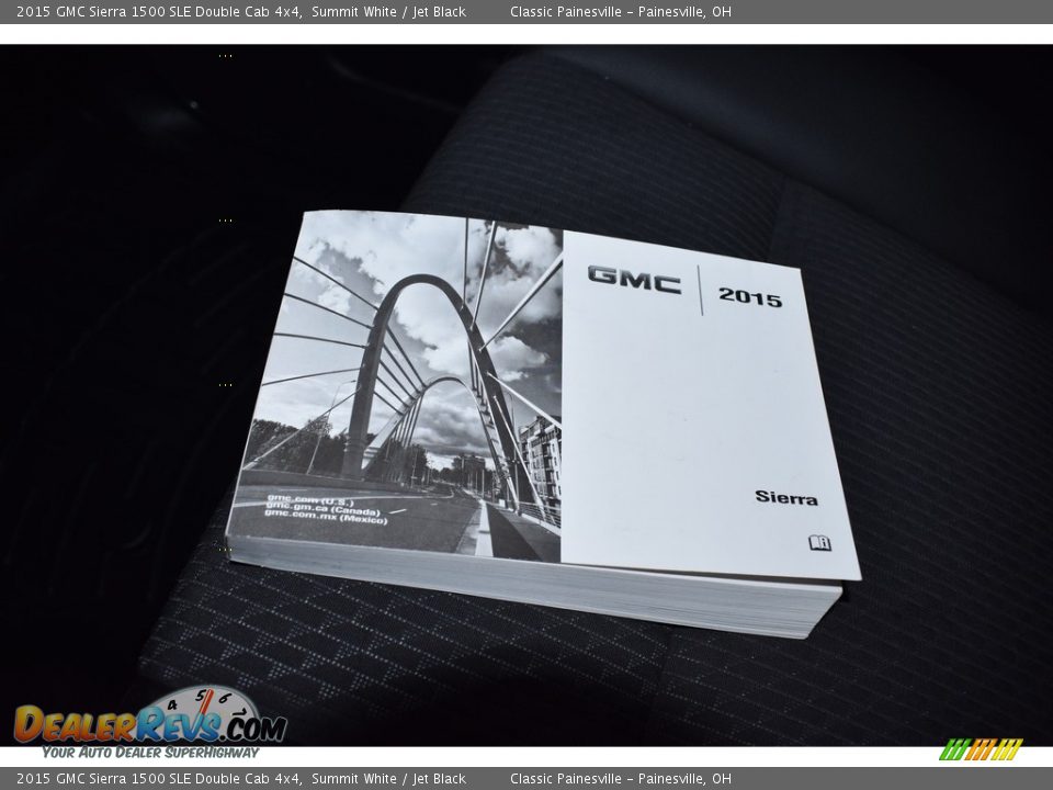 2015 GMC Sierra 1500 SLE Double Cab 4x4 Summit White / Jet Black Photo #15