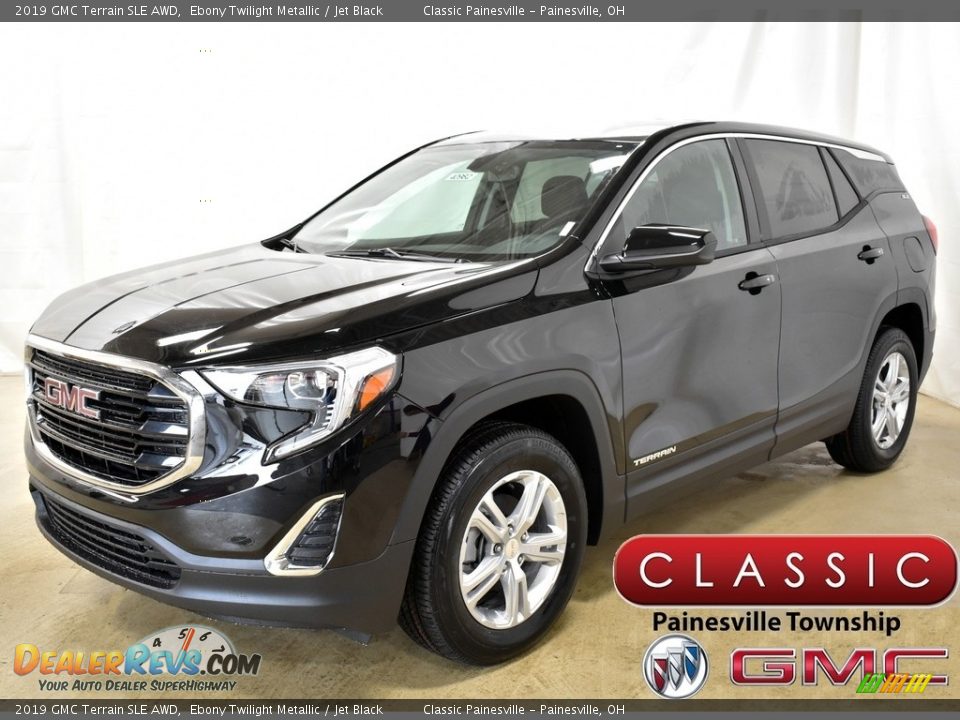 2019 GMC Terrain SLE AWD Ebony Twilight Metallic / Jet Black Photo #1