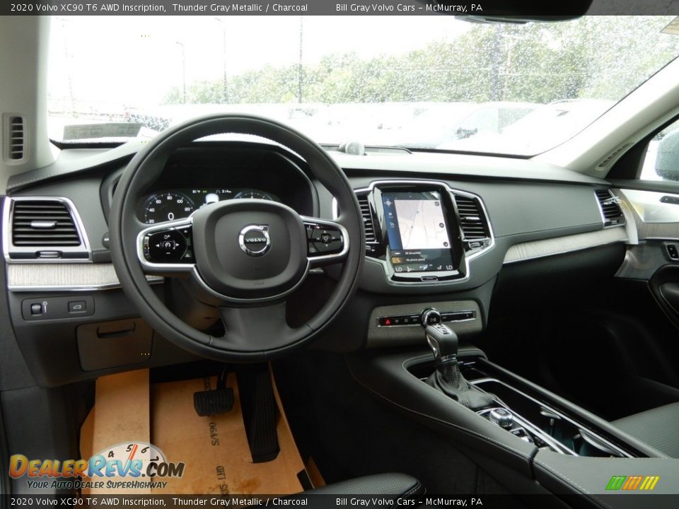 Charcoal Interior - 2020 Volvo XC90 T6 AWD Inscription Photo #9