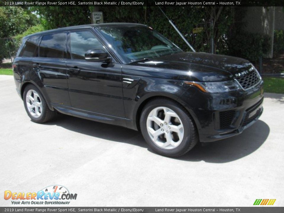 2019 Land Rover Range Rover Sport HSE Santorini Black Metallic / Ebony/Ebony Photo #1