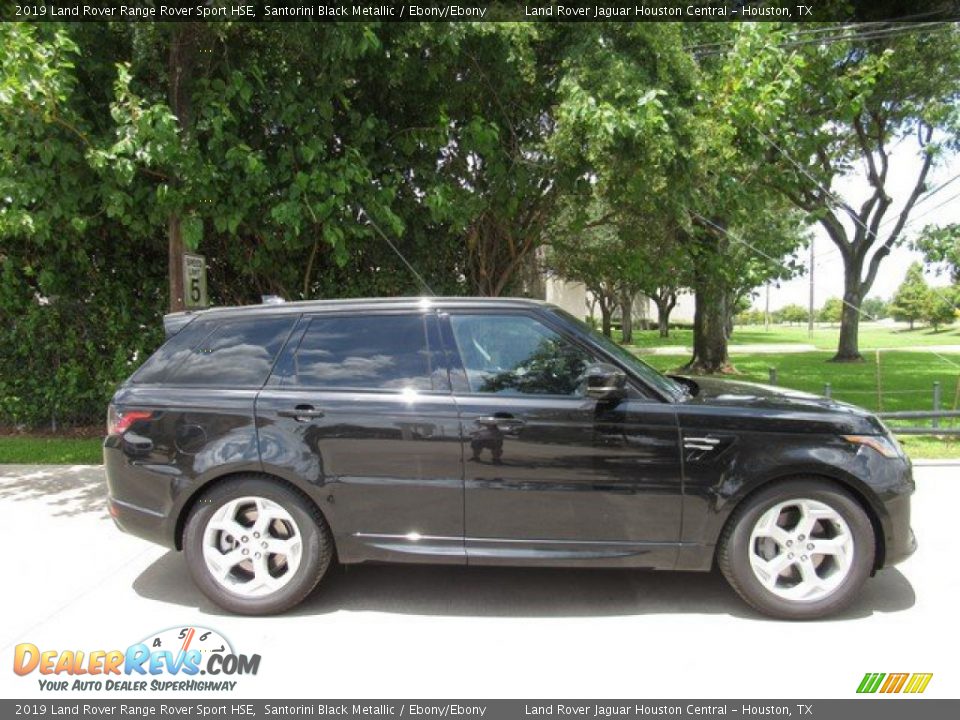 2019 Land Rover Range Rover Sport HSE Santorini Black Metallic / Ebony/Ebony Photo #6