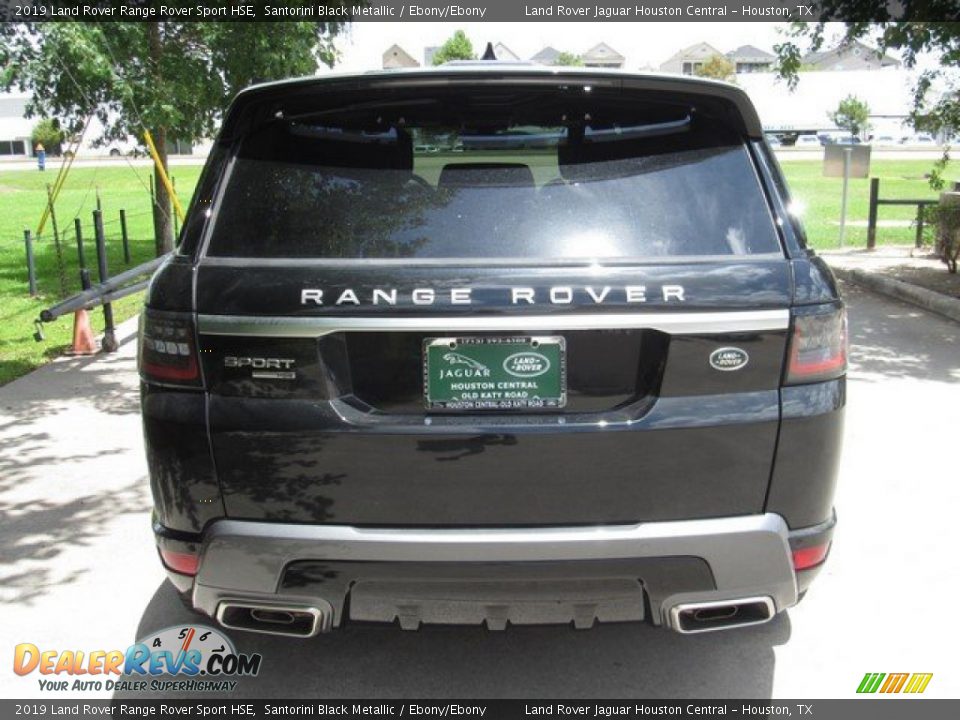 2019 Land Rover Range Rover Sport HSE Santorini Black Metallic / Ebony/Ebony Photo #8